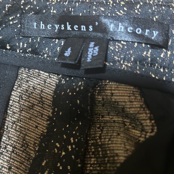 Theyskens Theory Padgette Gold Embellished Trousers - Picture 7 of 8